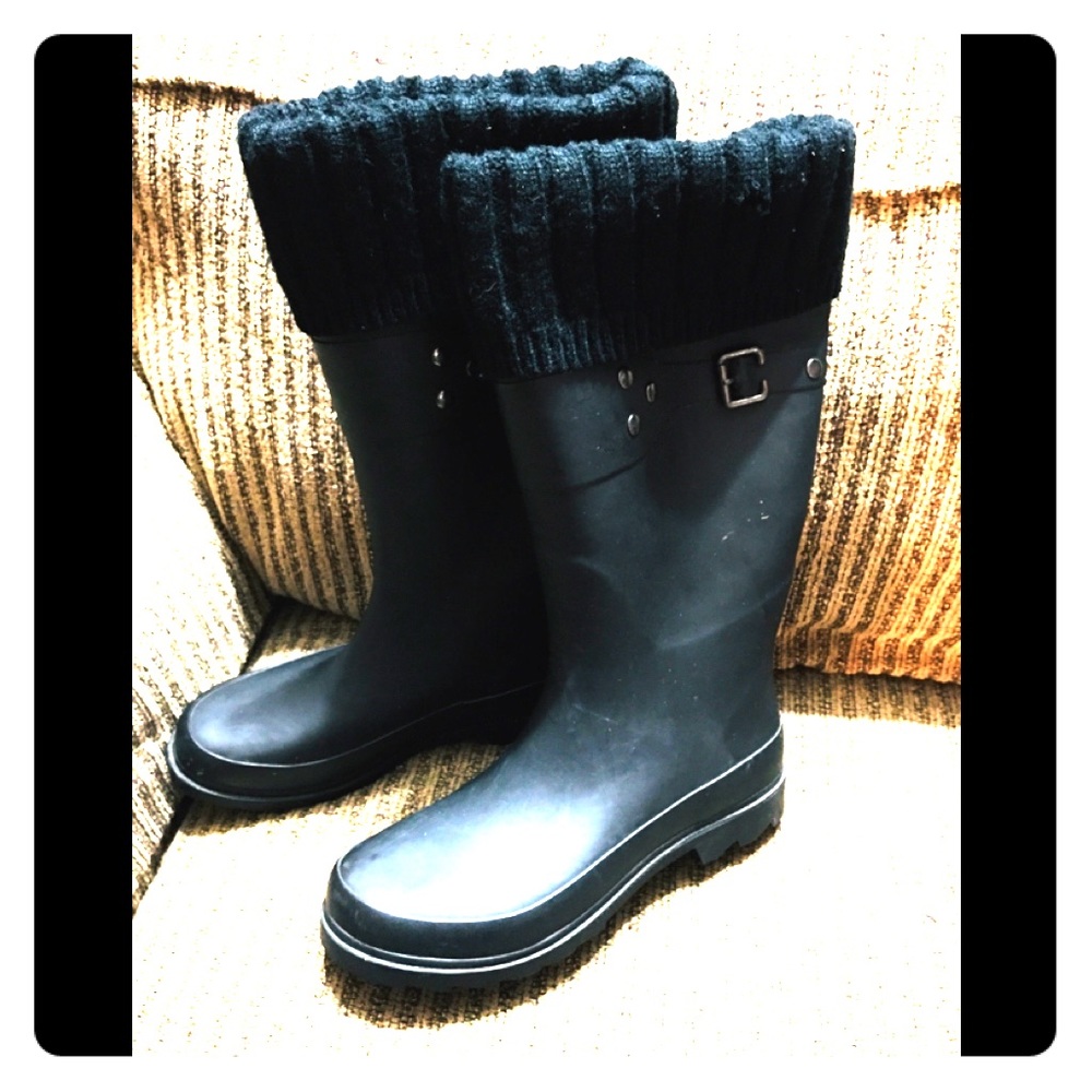 GAP Rain Boots w/ Knee Hi Socks